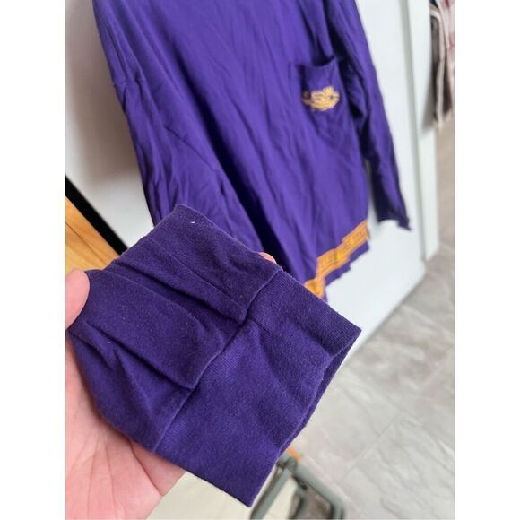PINK By Victorias Secret LSU Geaux Tigers Long Sleeve Top Woman’s Size Large - Picture 2 of 7